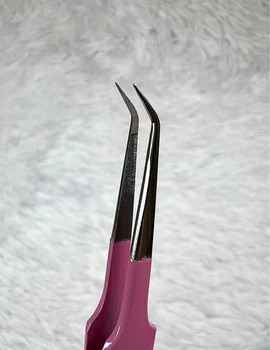 45 Degree Volume/Iso Tweezer Fiber Tip - Barbie Pink