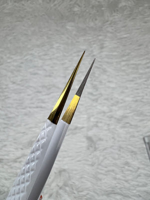 Straight Fiber Tip Lash Tweezers 14.5 cm Straight Fiber Tip Lash Tweezers 14.5 cm