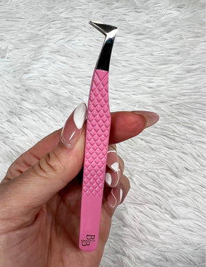 Volume Boot Tweezer Fiber Tip -Barbie Pink Volume Boot Tweezer Fiber Tip -Barbie Pink