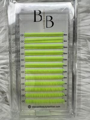 Highlighter Yellow Lash Extensions Highlighter Yellow Lash Extensions