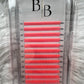 Neon Orange Pink Lash Extensions